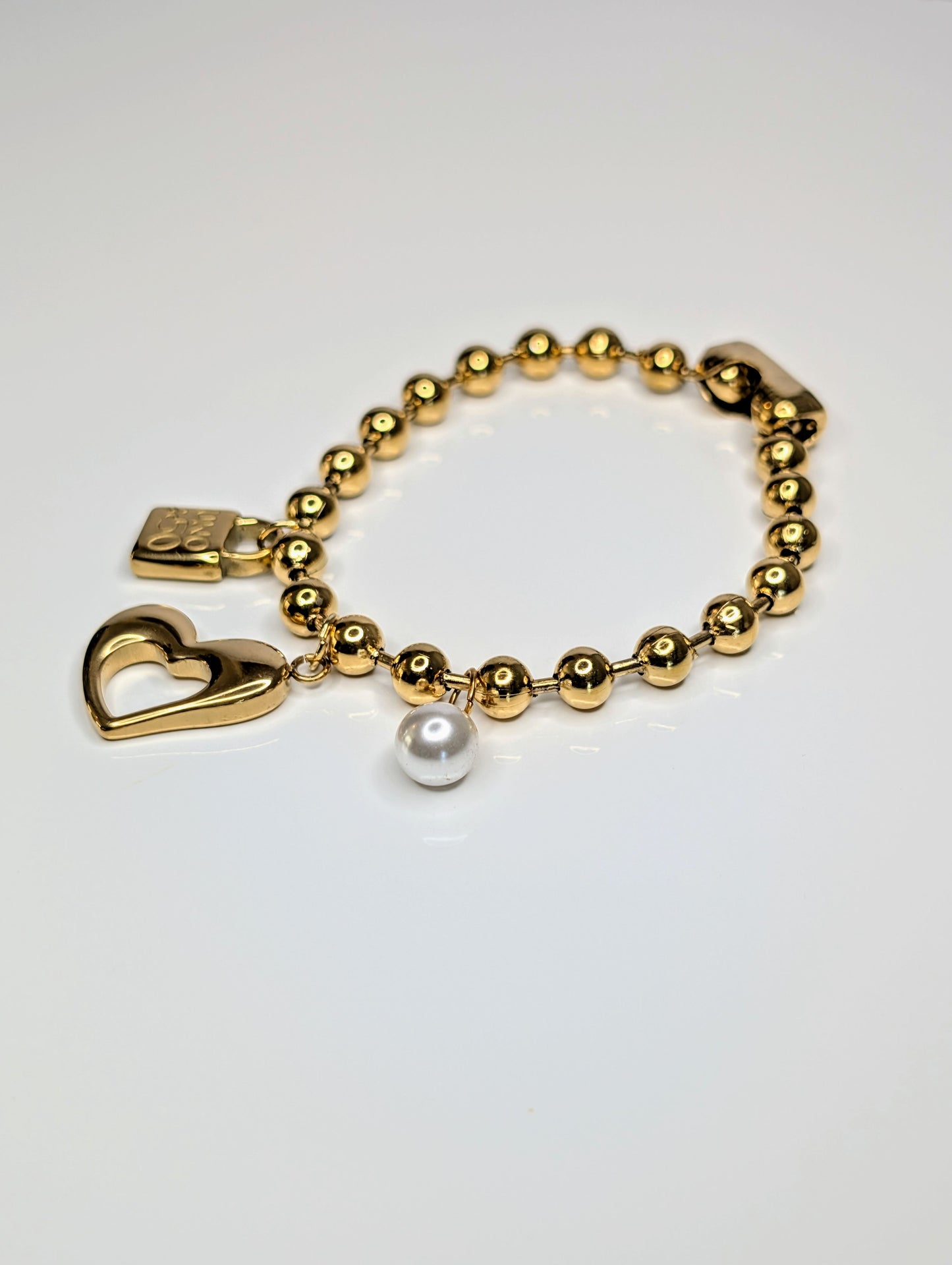 Pearl-Hearted Bracelet