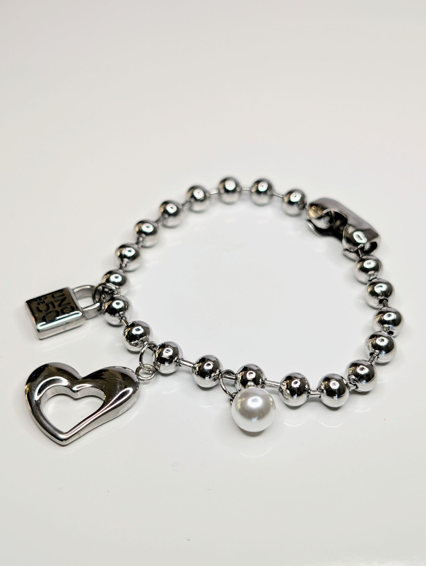 Pearl-Hearted Bracelet