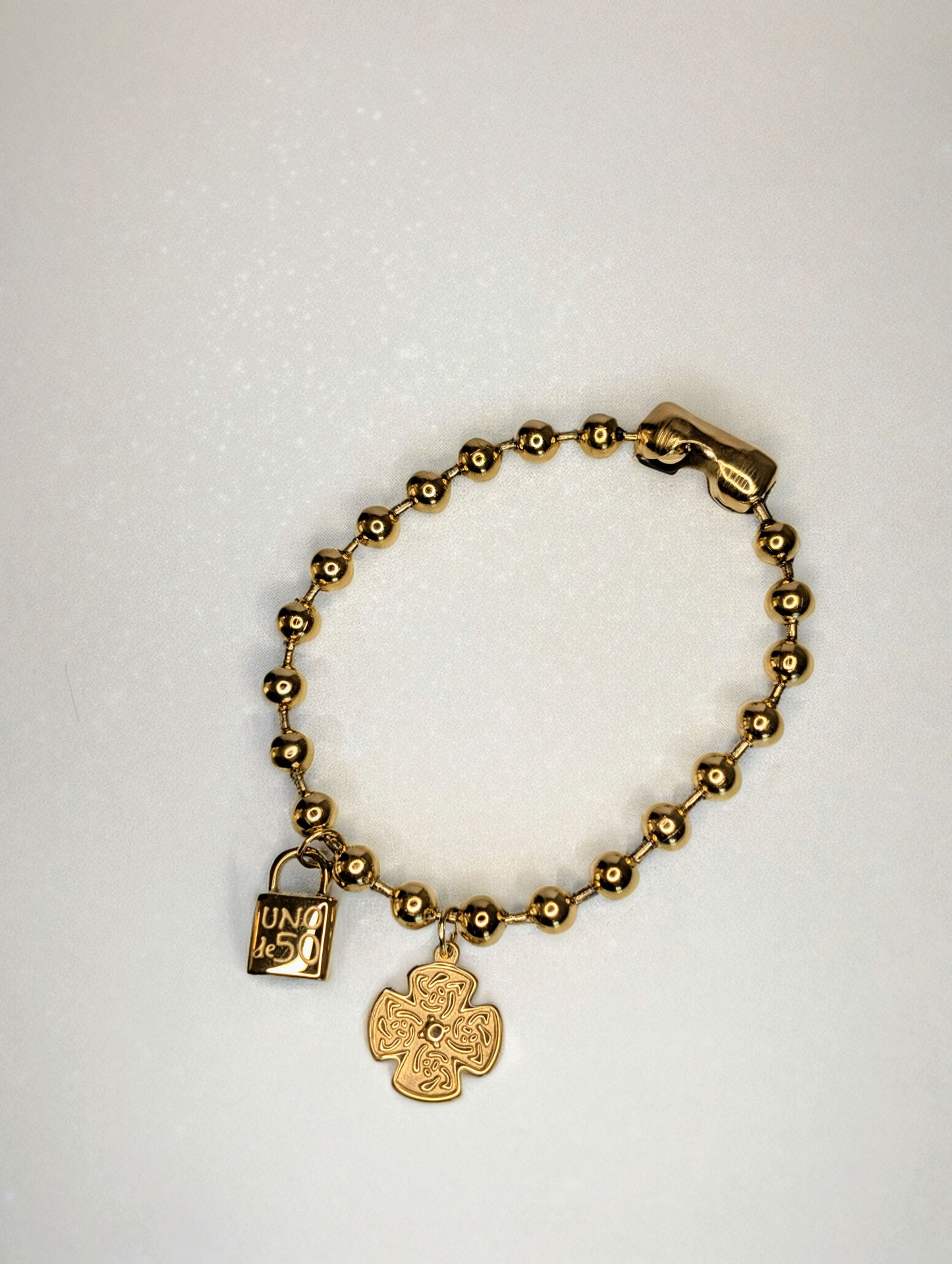 Gold Cross Bracelet