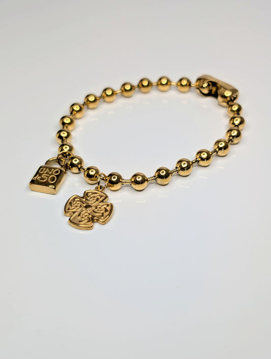 Gold Cross Bracelet